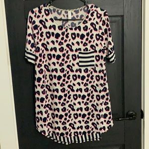 Women’s tshirt leopard print in xl